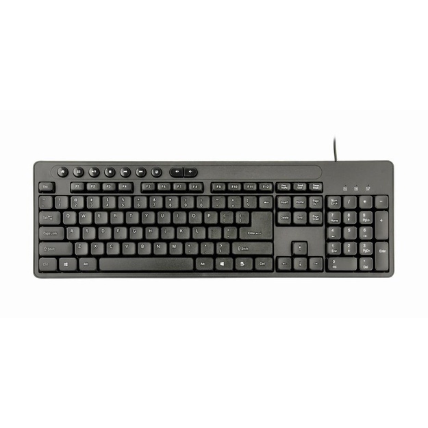 Klaviatūra + pelė komplektas KEYBOARD +MOUSE USB ENG/KBS-UM-04 GEMBIRD