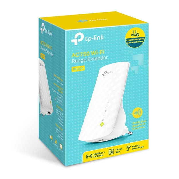 Belaidžio ryšio stiprintuvas 750MBPS RE200 TP-LINK