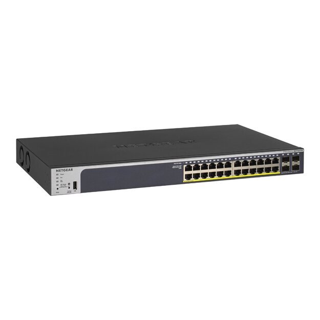 Komutatorius NETGEAR 28PT GE POE+ SMART SWITCH