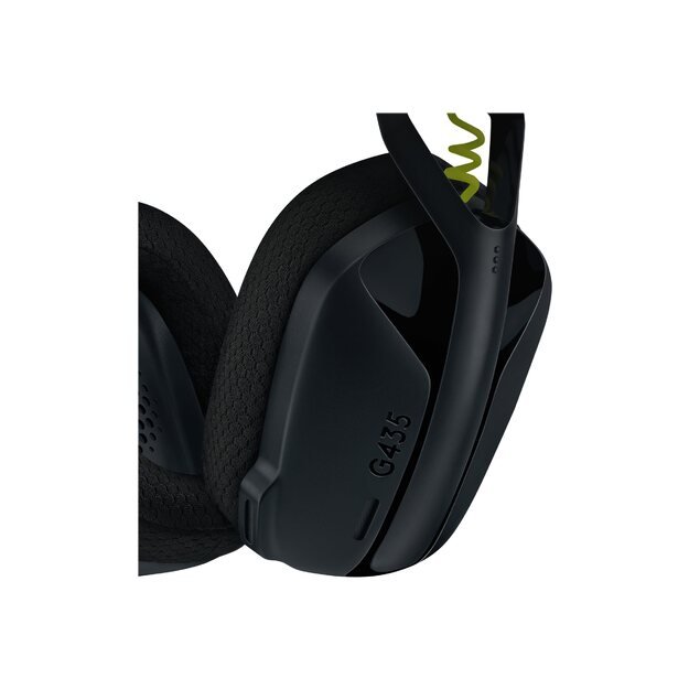 LOGITECH G435 LightSpeed Wireless Gaming Headset - BLACK - EMEA