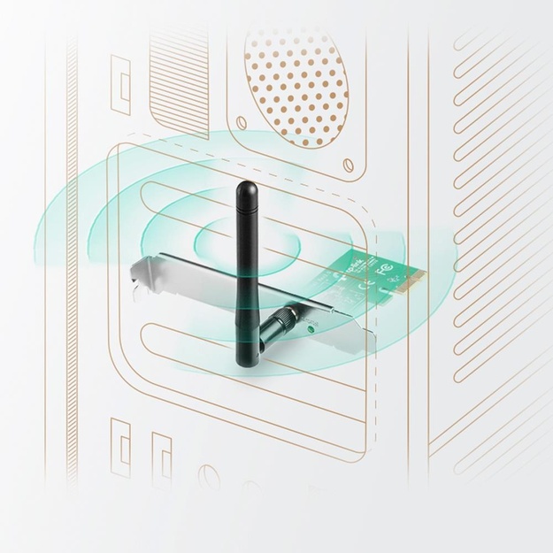 Tinklo plokštė 150MBPS PCIE TL-WN781ND TP-LINK