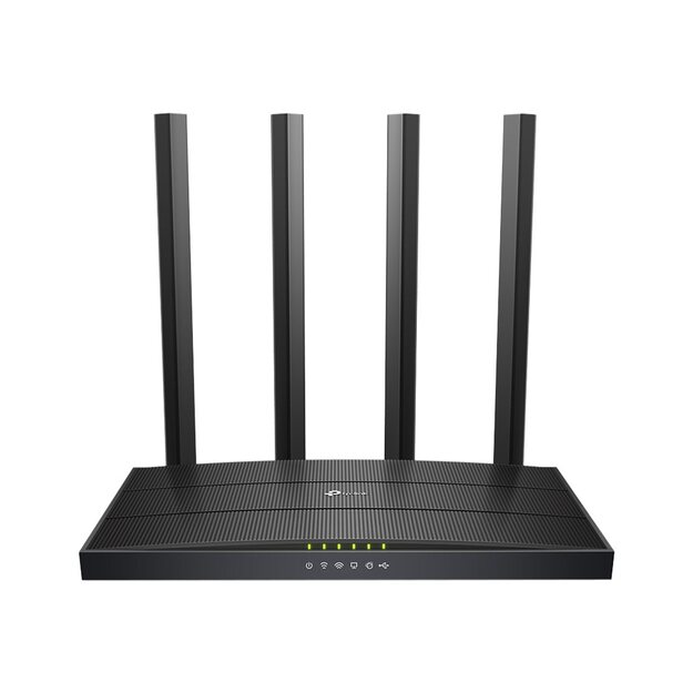 Maršrutizatorius TP-LINK 1167 Mbps USB 2.0 1 WAN 4x10/100/1000M antennas 4 ARCHERC6U