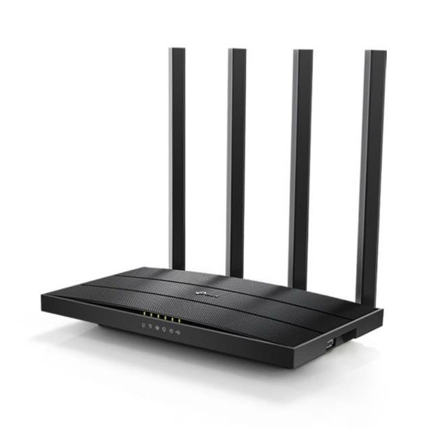 Maršrutizatorius TP-LINK 1167 Mbps USB 2.0 1 WAN 4x10/100/1000M antennas 4 ARCHERC6U