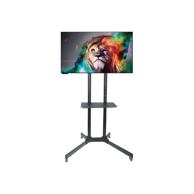 Televizoriaus stovas su ratukais ART STO S-08A ART BOARD on wheels+HOLDER TO TV LCD/LED/PLAZMA 30-65 60KG S-08A