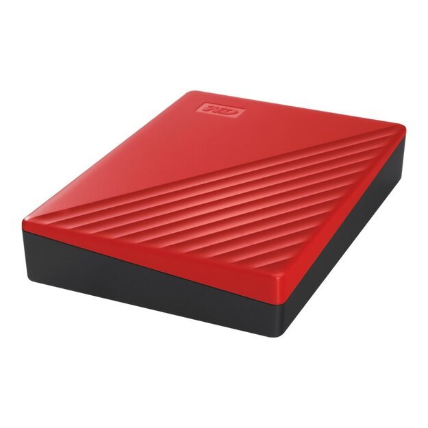 Išorinis kietasis diskas HDD |WESTERN DIGITAL|My Passport|4TB|USB 2.0|USB 3.0|USB 3.2|Colour Red|WDBPKJ0040BRD-WESN