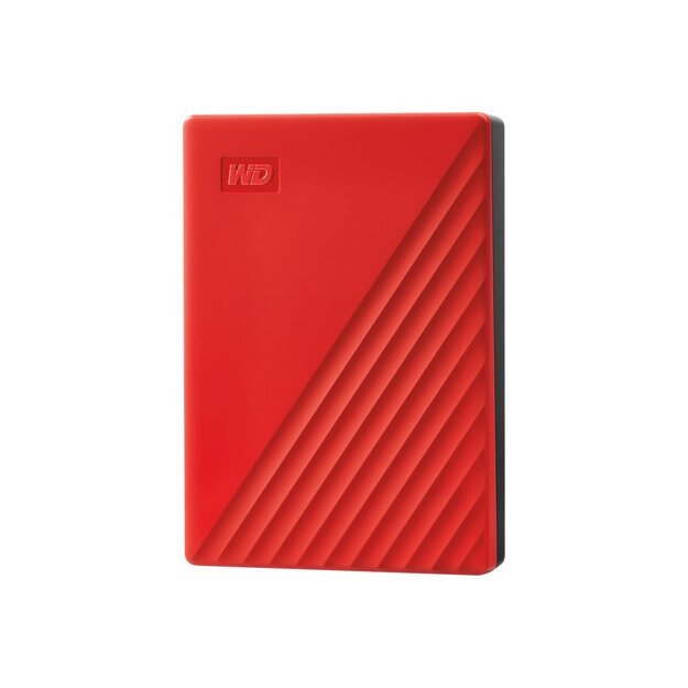 Išorinis kietasis diskas HDD |WESTERN DIGITAL|My Passport|4TB|USB 2.0|USB 3.0|USB 3.2|Colour Red|WDBPKJ0040BRD-WESN