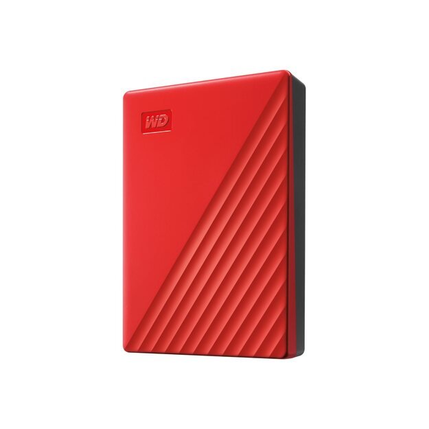 Išorinis kietasis diskas HDD |WESTERN DIGITAL|My Passport|4TB|USB 2.0|USB 3.0|USB 3.2|Colour Red|WDBPKJ0040BRD-WESN