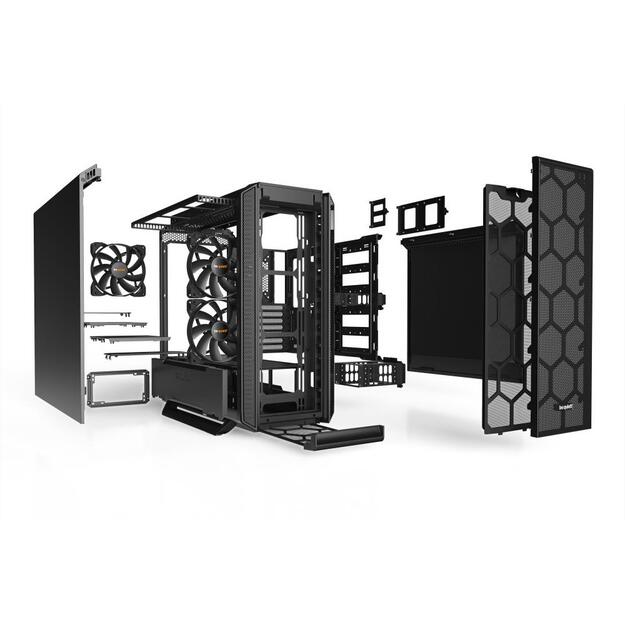 Kompiuterio korpusas Case|BE QUIET|Silent Base 802 Black|MidiTower|Not included|ATX|EATX|MicroATX|MiniITX|Colour Black|BG039