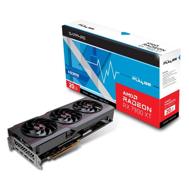 Vaizdo plokštė SAPPHIRE PULSE RADEON RX7900XT GAMING OC 20GB GDDR6 2xHDMI 2xDP