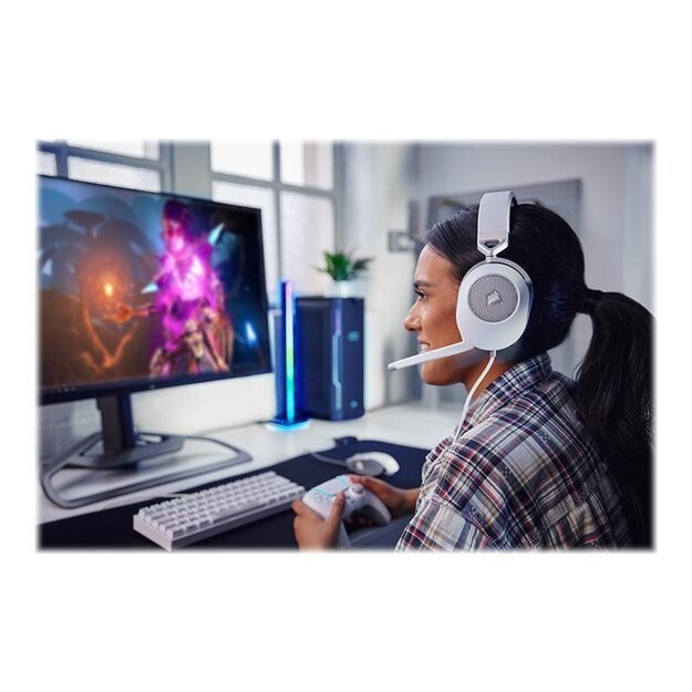 Ausinės CORSAIR HS65 Surround White EU 40