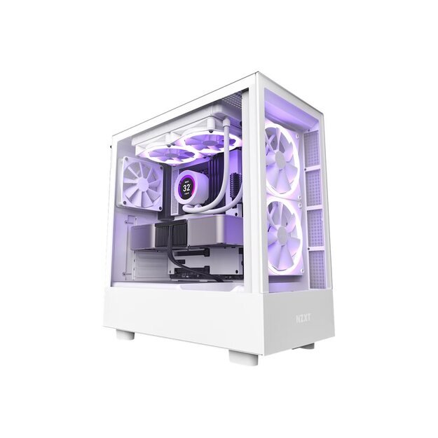 Kompiuterio korpusas NZXT PC case H5 Elite white window