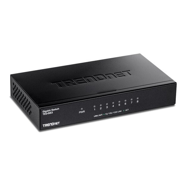 TRENDNET 8-Port Gigabit Switch /w metal case