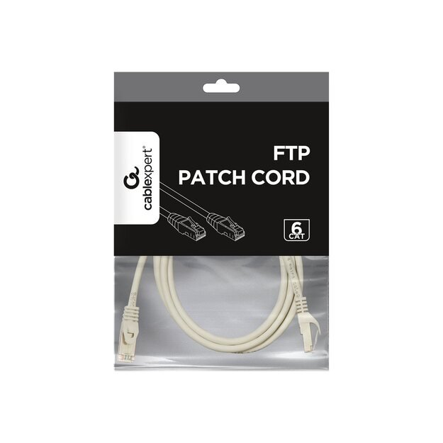 PATCH CABLE CAT6 FTP 2M/GREY PP6-2M GEMBIRD