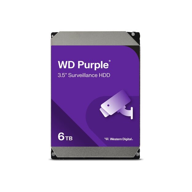 WD Purple 6TB SATA HDD 3.5inch internal 256MB Cache