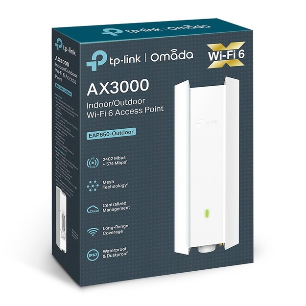 Tinklo prieigos taškas 3000MBPS EAP650-OUTDOOR TP-LINK