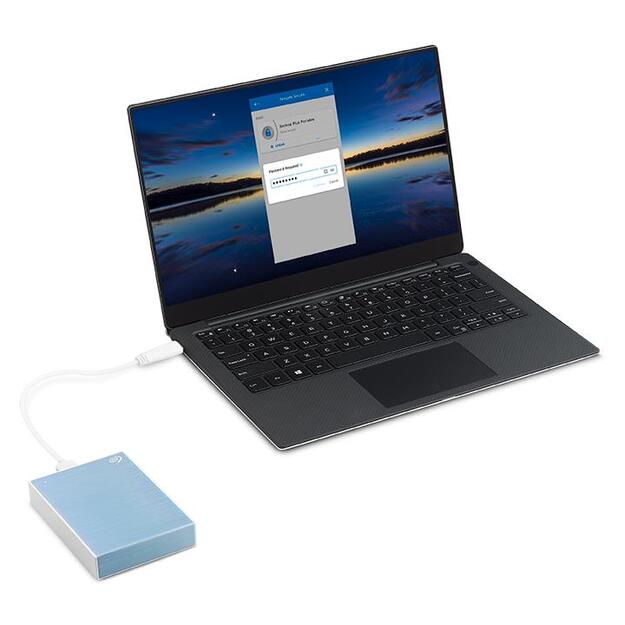 External HDD|SEAGATE|One Touch|STKY2000402|2TB|USB 3.0|Colour Light Blue|STKY2000402