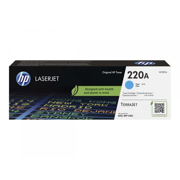HP 220A Cyan Original LaserJet Toner Cartridge 4