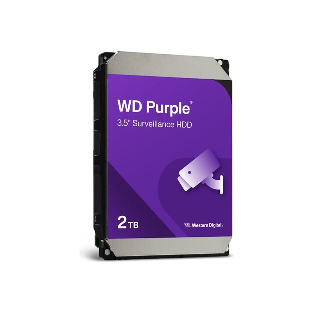 WD Purple 2TB SATA 6Gb/s CE HDD 3.5inch internal 256MB Cache 24x7 Bulk