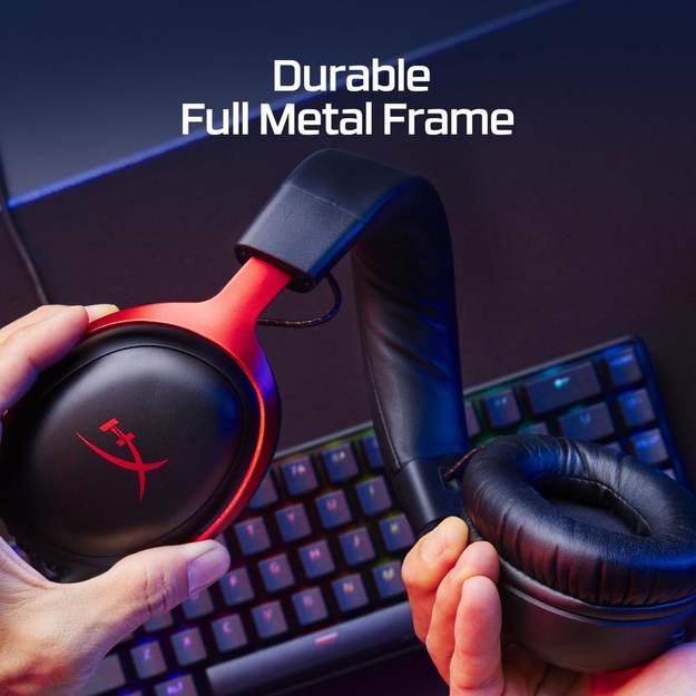 HEADSET HYPERX CLOUD III/BLACK/RED 727A9AA HYPERX