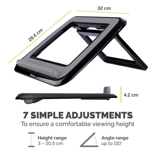 NB ACC STAND QUICK LIFT BLACK/I-SPIRE /17  8212001 FELLOWES