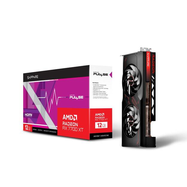 Graphics Card|SAPPHIRE|AMD Radeon RX 7700 XT|12 GB|GDDR6|192 bit|PCIE 4.0 16x|2xHDMI|2xDisplayPort|11335-04-20G