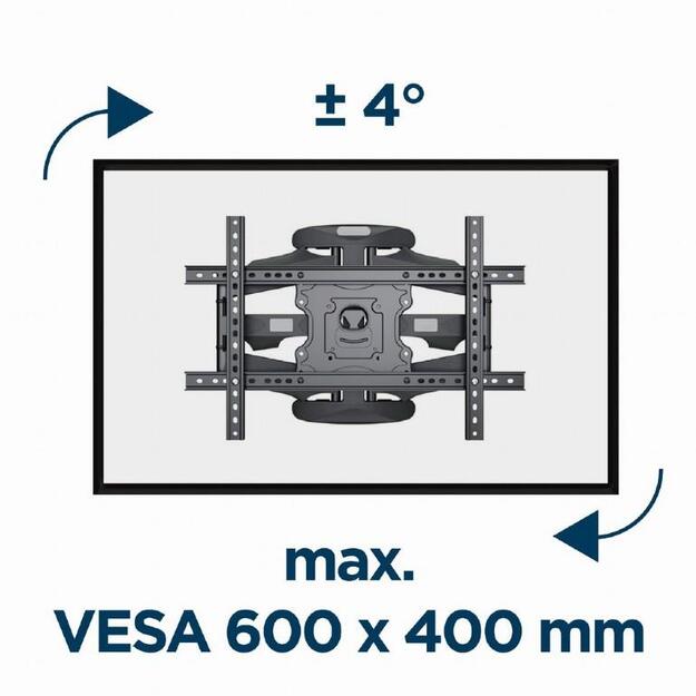 GEMBIRD Full motion TV wall mount 32-75inch 45kg