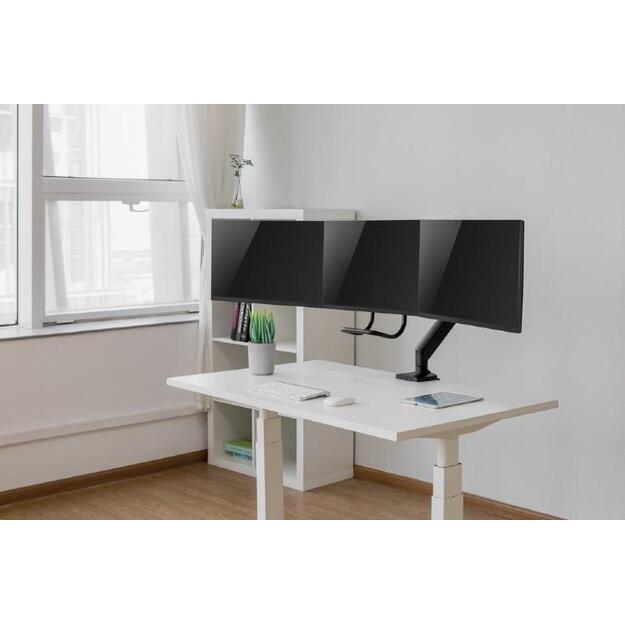 Monitoriaus laikiklis GEMBIRD Desk mounted adjustable monitor arm for 3 monitors 3