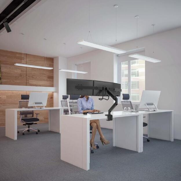 Monitoriaus laikiklis GEMBIRD Desk mounted adjustable monitor arm for 3 monitors 4