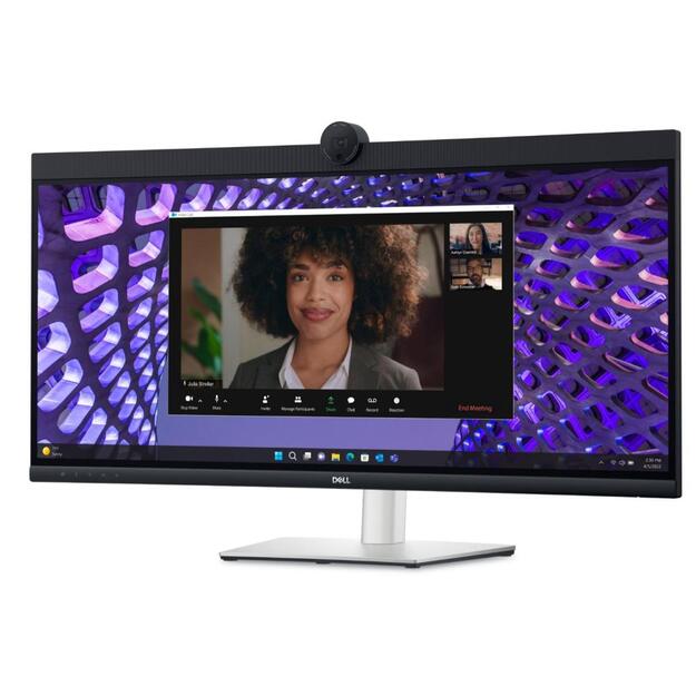 LCD Monitor|DELL|P3424WEB|34 |Curved/21 : 9|Panel IPS|3440x1440|21:9|60Hz|5 ms|Speakers|Camera 4MP|Swivel|Height adjustable|Tilt|210-BFOB