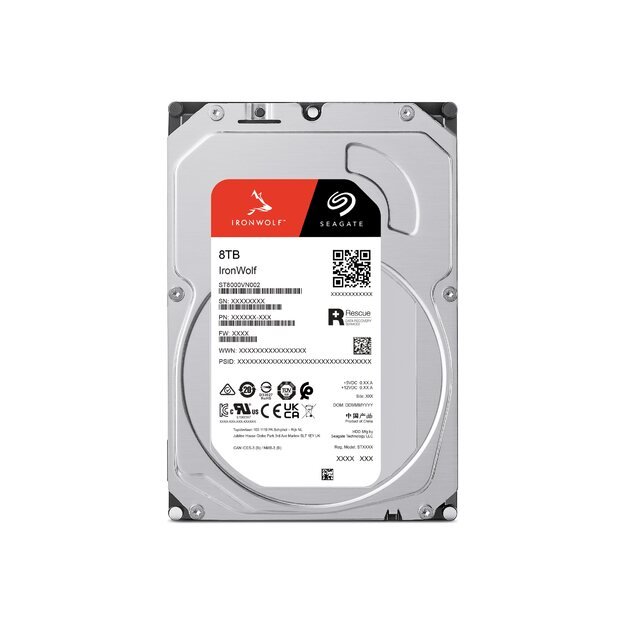 SEAGATE NAS HDD 8TB IronWolf 5400rpm 6Gb/s SATA 256MB cache 3.5inch