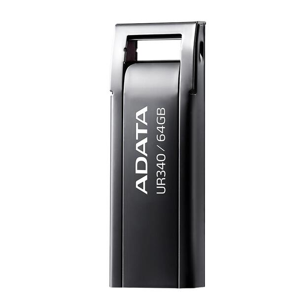 MEMORY DRIVE FLASH USB3.2 64GB/BLACK AROY-UR340-64GBK ADATA