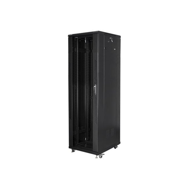 LANBERG rack cabinet 19inch 42U 600x1000 black mesh door LCD