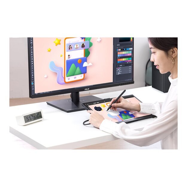 ASUS ProArt PA169CDV Pen Display 15.6inch IPS 4K UHD WACOM EMR 100 sRGB Color Accuracy E < 2 Calman Verified PANOTNE USB-C