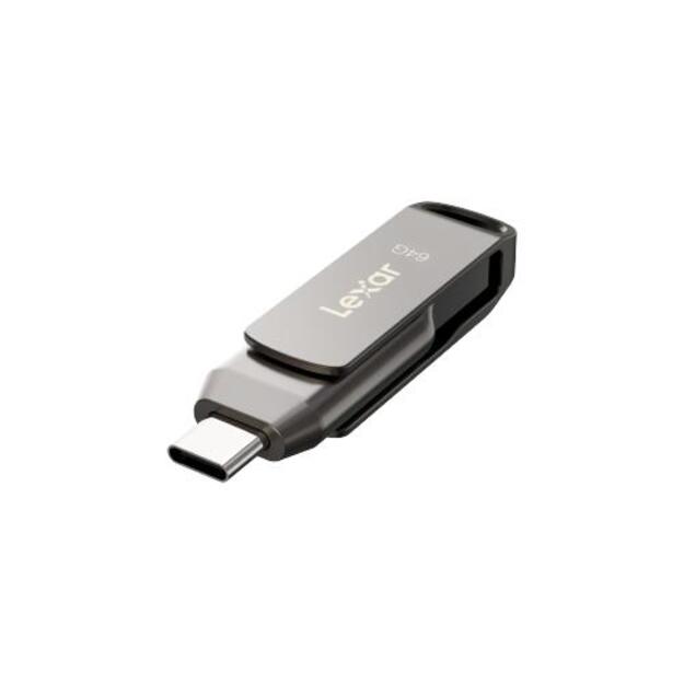 MEMORY DRIVE FLASH USB3.1 64GB/D400 LJDD400064G-BNQNG LEXAR