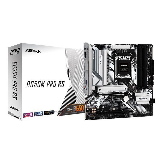 ASROCK B650M PRO RS AM5 mATX 4x DDR5 2.5G LAN