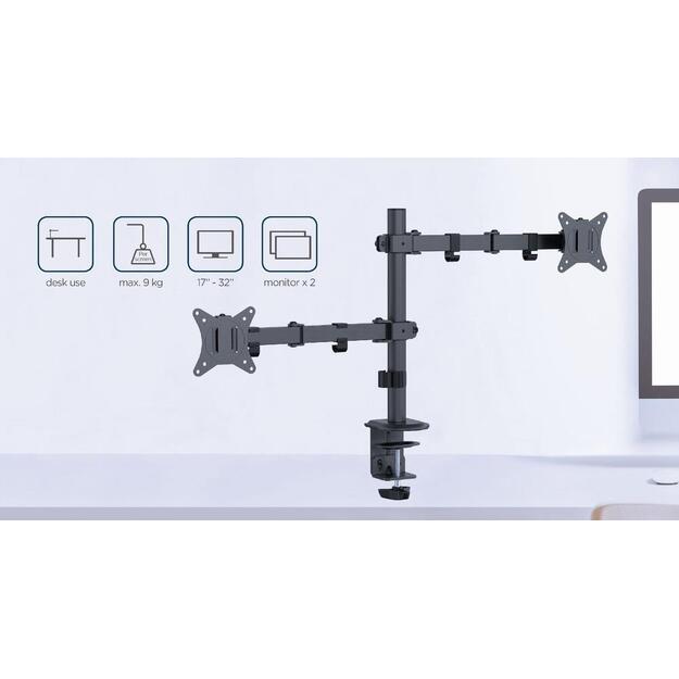 DISPLAY ACC MOUNTING ARM/17-32  MA-D2-03 GEMBIRD