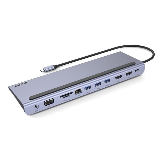 UNITEK D1022B 11 in 1 Docking Station USB-C to ALL