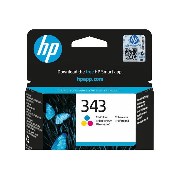 HP 343 Ink 7ml color DJ5740 6540 6840 PS325 375 8150 PSC2355 2610 2710 (ML) 30