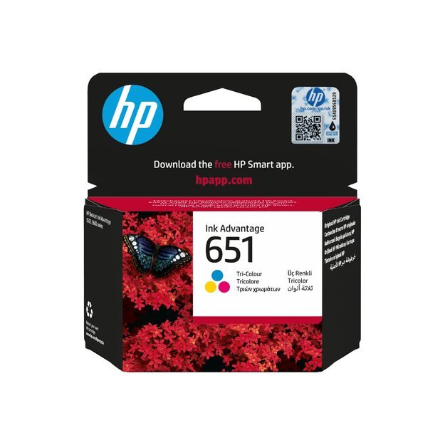 HP 651 Ink Cartridge Tri-color 30