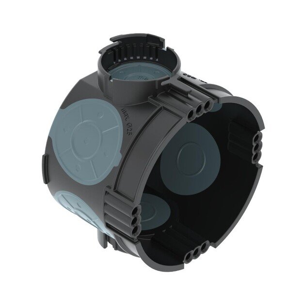 UP Flush-mounted device box 47x68mm airtight black, OBO Bettermann