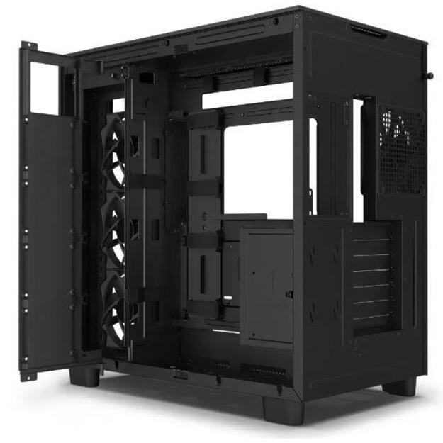 Case|NZXT|H9 FLOW|MidiTower|Case product features Transparent panel|Not included|ATX|MicroATX|MiniITX|Colour Black|CM-H91FB-01