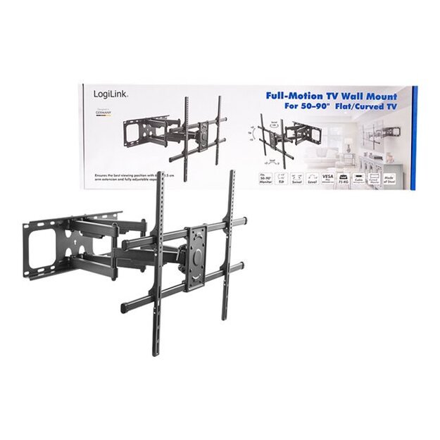 LOGILINK BP0151 TV wall mount 50-90inch tilt swivel 75 kg max 23
