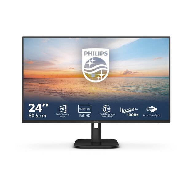 PHILIPS 24E1N1100A/00 23.8inch 1920x1080 16:9 1ms 250cd/m2 HDMI VGA Black