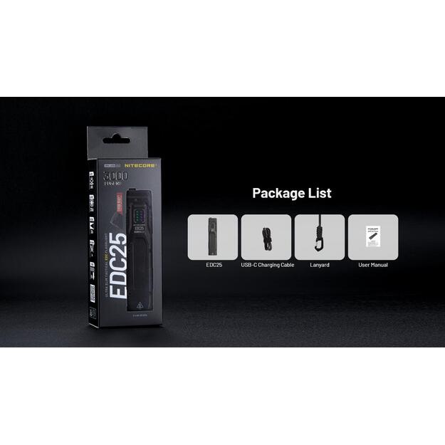 FLASHLIGHT EDC SERIES/EDC25 NITECORE 3