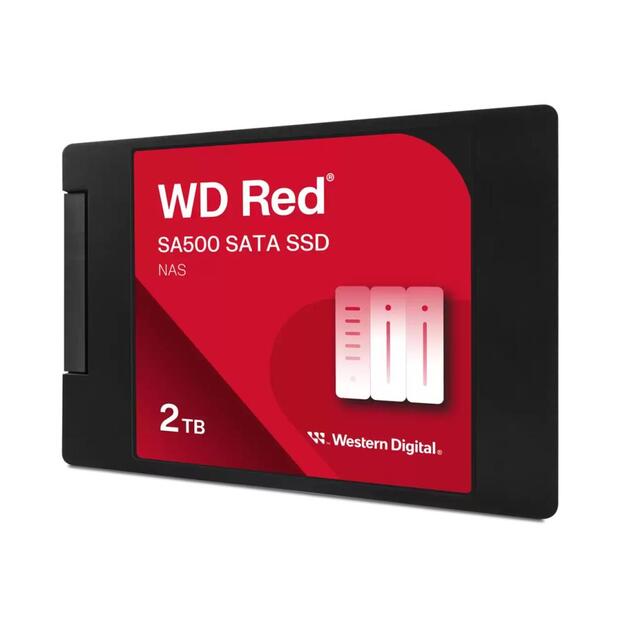 SSD|WESTERN DIGITAL|Red SA500|2TB|SATA 3.0|Write speed 520 MBytes/sec|Read speed 560 MBytes/sec|2,5 |TBW 500 TB|MTBF 1750000 hours|WDS200T2R0A 5