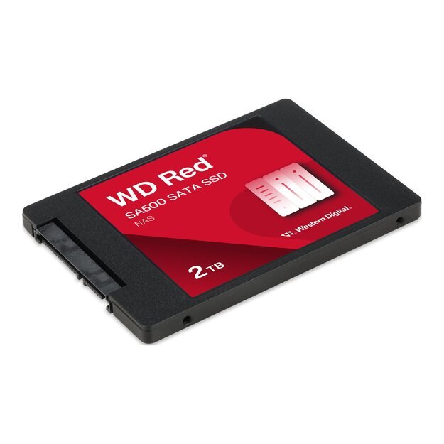 SSD|WESTERN DIGITAL|Red SA500|2TB|SATA 3.0|Write speed 520 MBytes/sec|Read speed 560 MBytes/sec|2,5 |TBW 500 TB|MTBF 1750000 hours|WDS200T2R0A