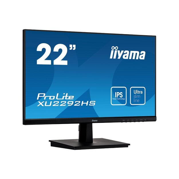 IIYAMA ProLite XU2292HS-B1 22inch Full HD monitor with IPS Panel Technology