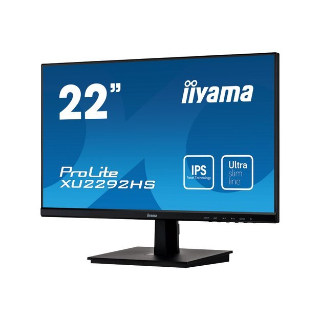 IIYAMA ProLite XU2292HS-B1 22inch Full HD monitor with IPS Panel Technology