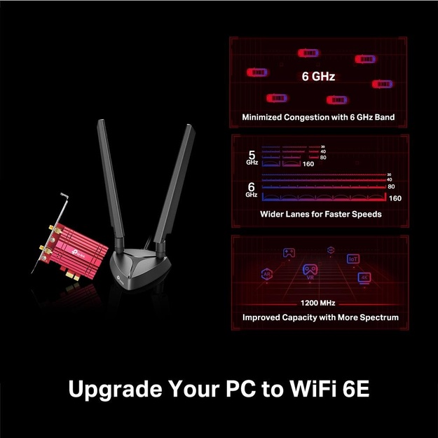 WRL ADAPTER 5400MBPS WI-FI 6E/ARCHER TXE75E TP-LINK