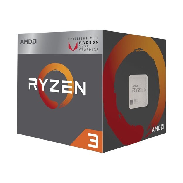 CPU|AMD|Ryzen 3|3200G|3600 MHz|Cores 4|4MB|Socket SAM4|65 Watts|GPU Radeon Vega 8|BOX|YD3200C5FHBOX